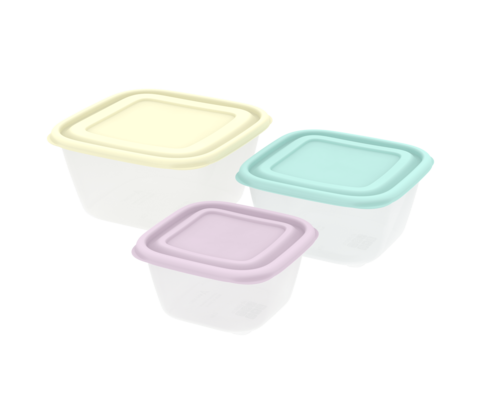 Набор контейнеров для продуктов «Прованс» №1 (СВЧ) 0,6л; 1,0л; 1,7л (3шт)
